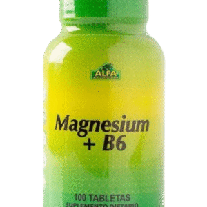 Magnesio + B6 - 100 Tabletas - Alfa Vitamins