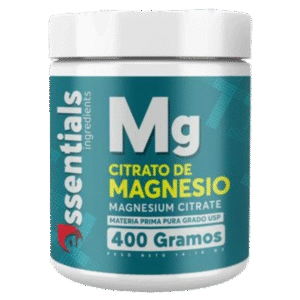Citrato de Magnesio en Polvo Puro 400 g - Essentials
