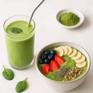 El matcha es rico en antioxidantes que ayudan a combatir el estrés oxidativo, disminuyen la inflamación celular, y pueden apoyar la salud general.